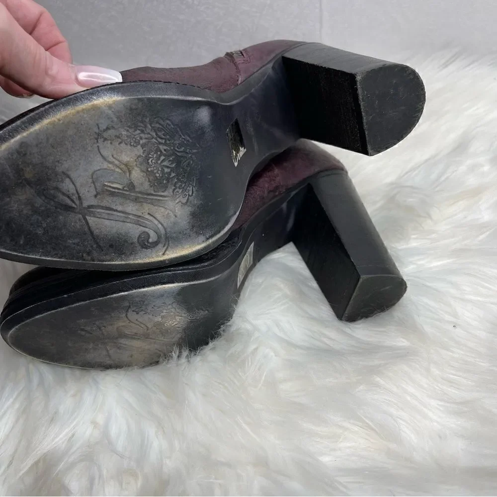 Free People Pebbled Leather Bolo Bandit Boot in Wine 40 - Picture 7 of 11